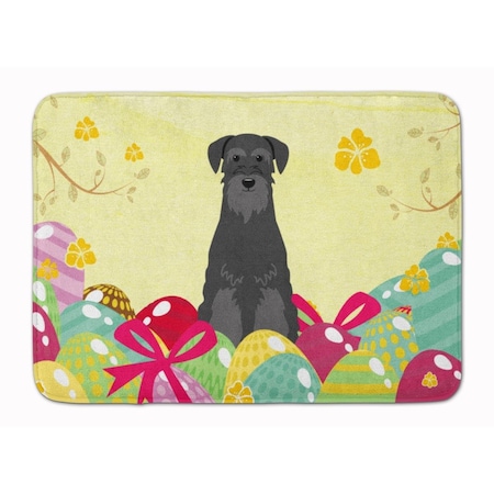 Carolines Treasures Easter Eggs Standard Schnauzer Black Machine Washable Memory Foam Mat BB6032RUG